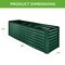 Best Choice Products 8x2x2ft Outdoor Metal Raised Garden Bed, Planter Box for Vegetables, Flowers, Herbs